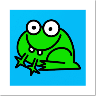 Froggy the Green Frog Posters and Art